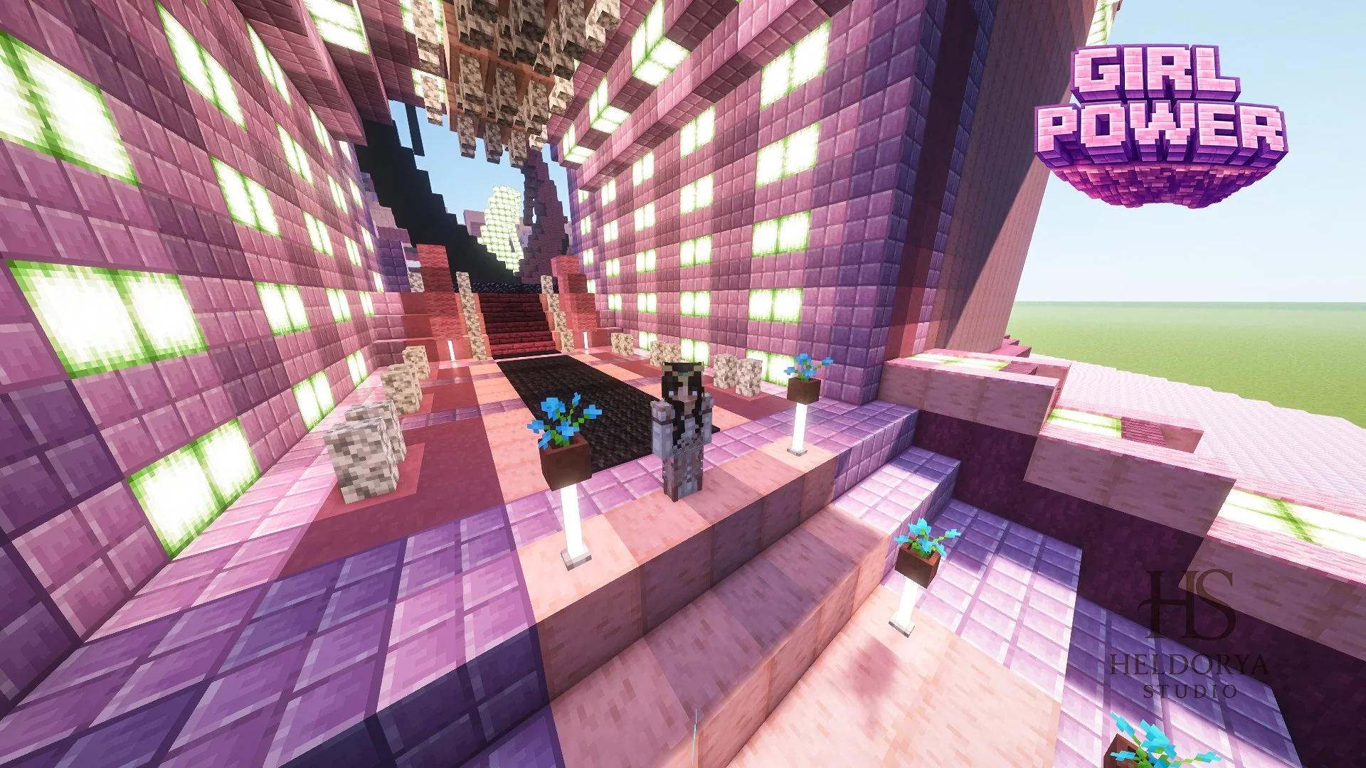 💗 Pink Power PvP Arena ⚔️ | Cute Circular Battle Map 🌸 - Image 2