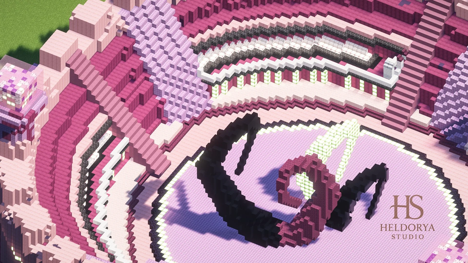 💗 Pink Power PvP Arena ⚔️ | Cute Circular Battle Map 🌸 - Image 4