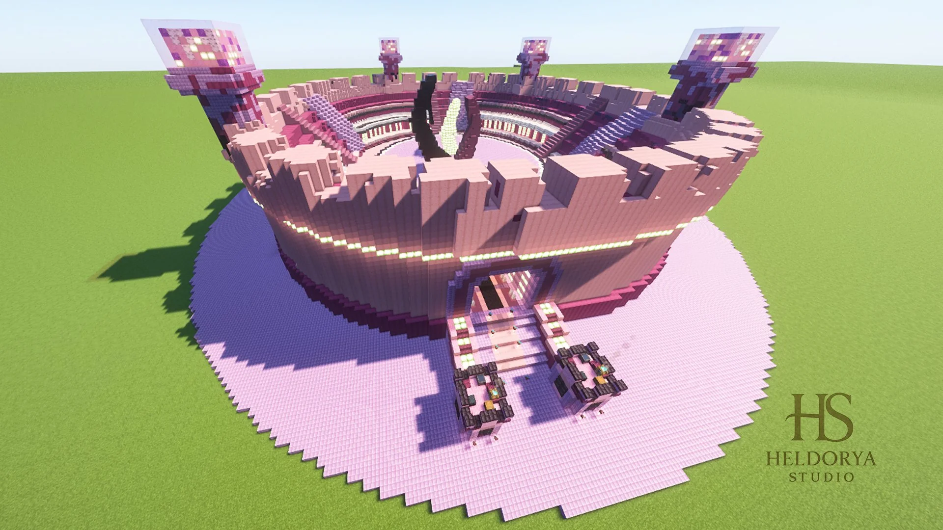 💗 Pink Power PvP Arena ⚔️ | Cute Circular Battle Map 🌸 - Image 5