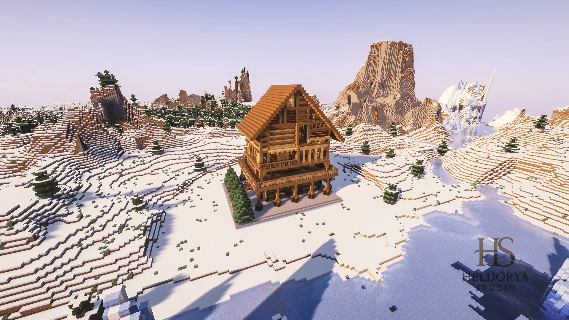❄️ Winter Majesty Mansion – Fully Furnished Luxury Winter Spawn Chalet ❄️ - Image 2