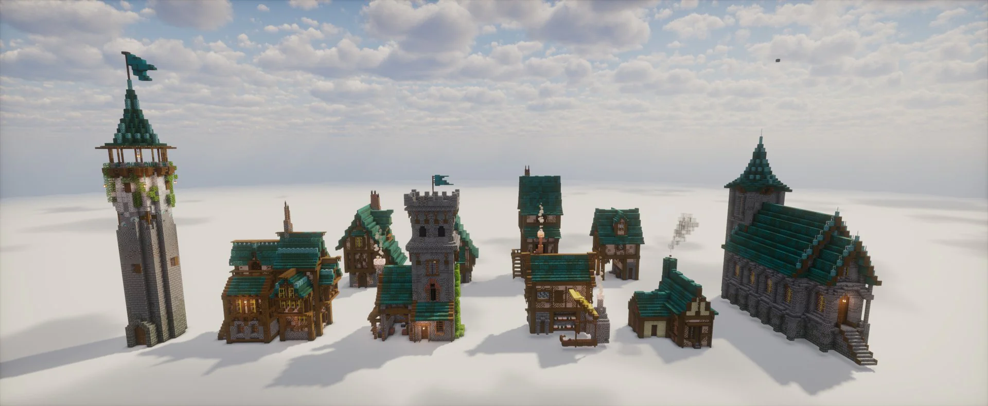 10 Pack Medieval/Fantastical Houses (DECORATIVE) - Image 8