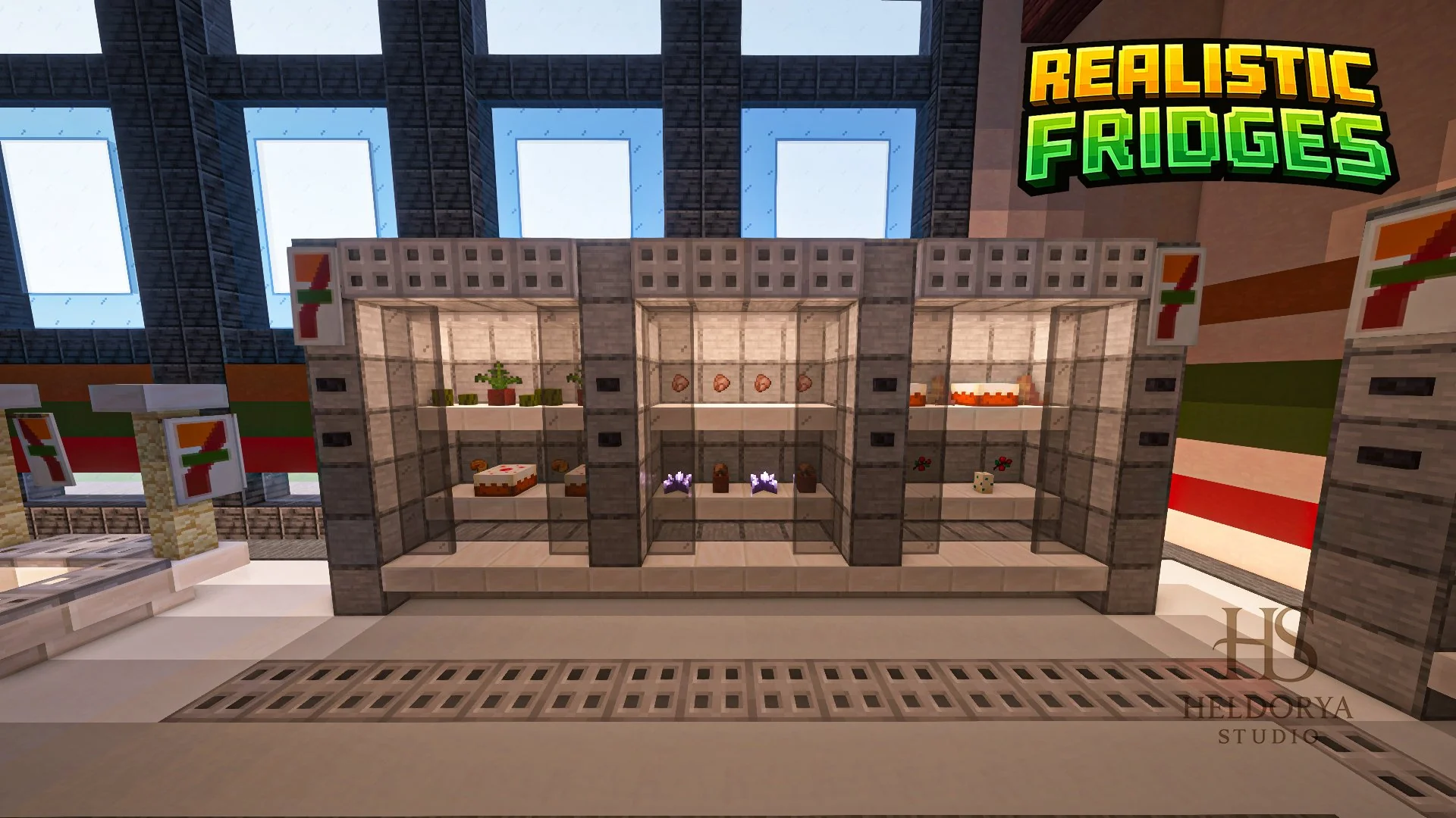 7-Eleven Supermarket 🏪 | Realistic Minecraft Build with Full Interior - Image 4