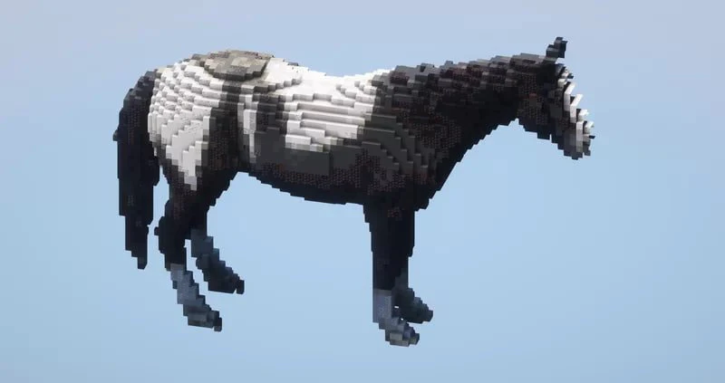 Black and White Horse - Image 2