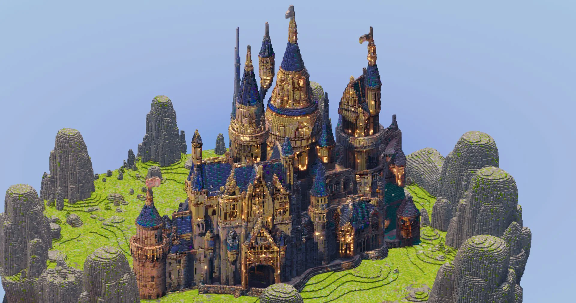Blue Epic Fantasy Castle - Image 2
