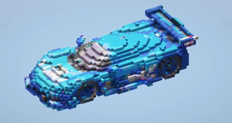 Blue Racer Car Small - Image 2