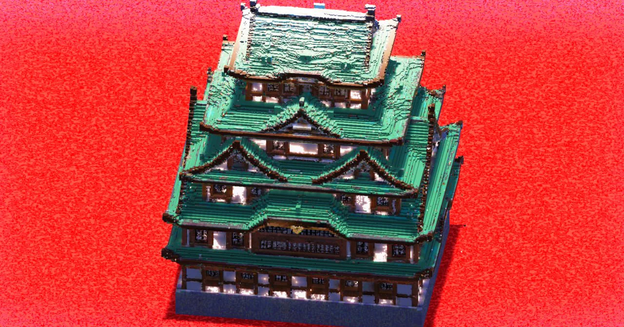 Blue Roof Japanese Castle - Image 2