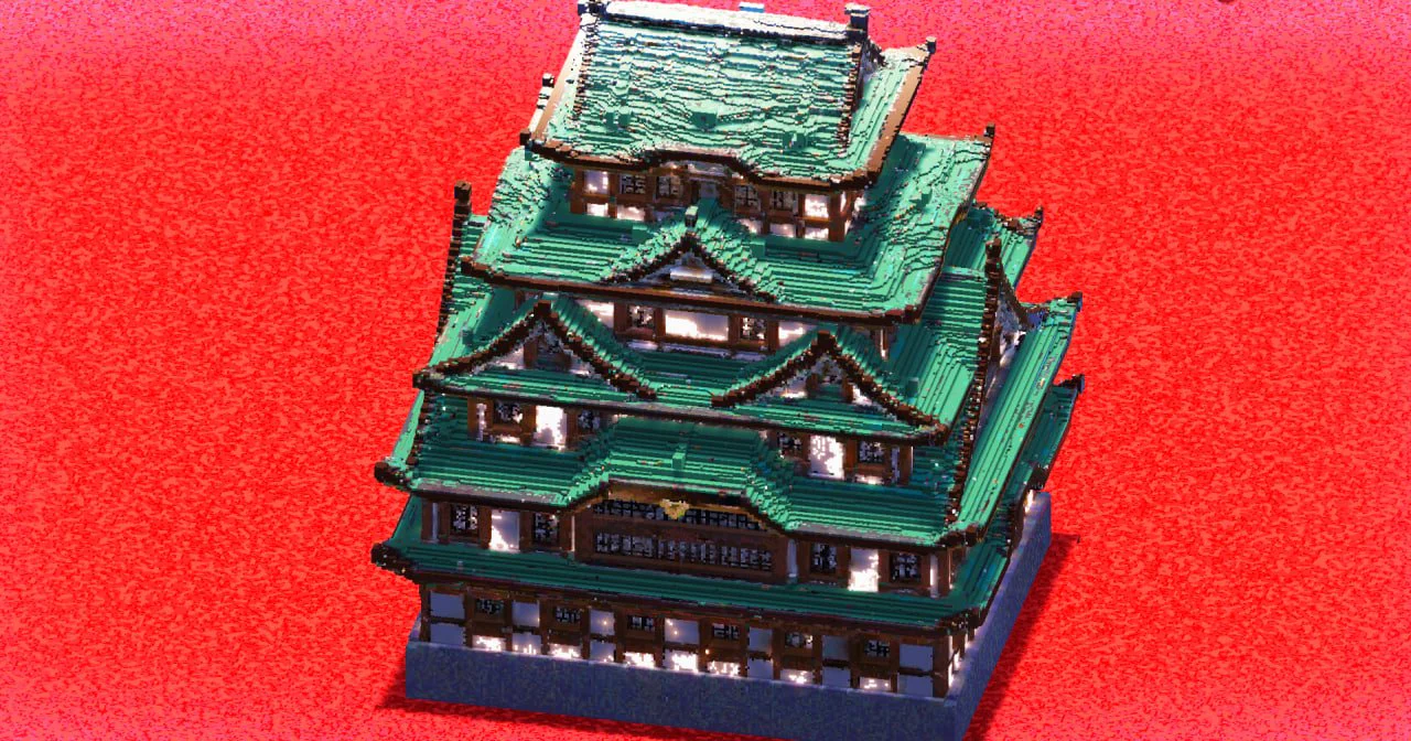 Blue Roof Japanese Castle - Image 3