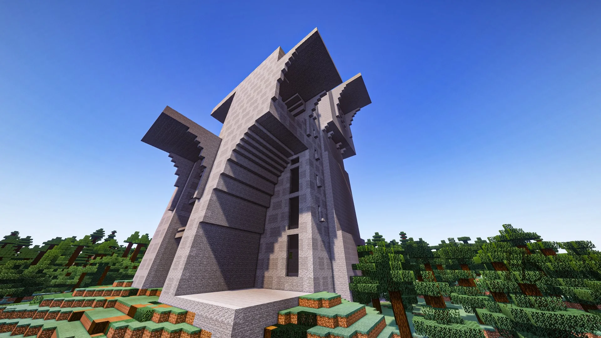 Brutalist Sky Citadel Mega Base - Schematic & Litematic - Image 3