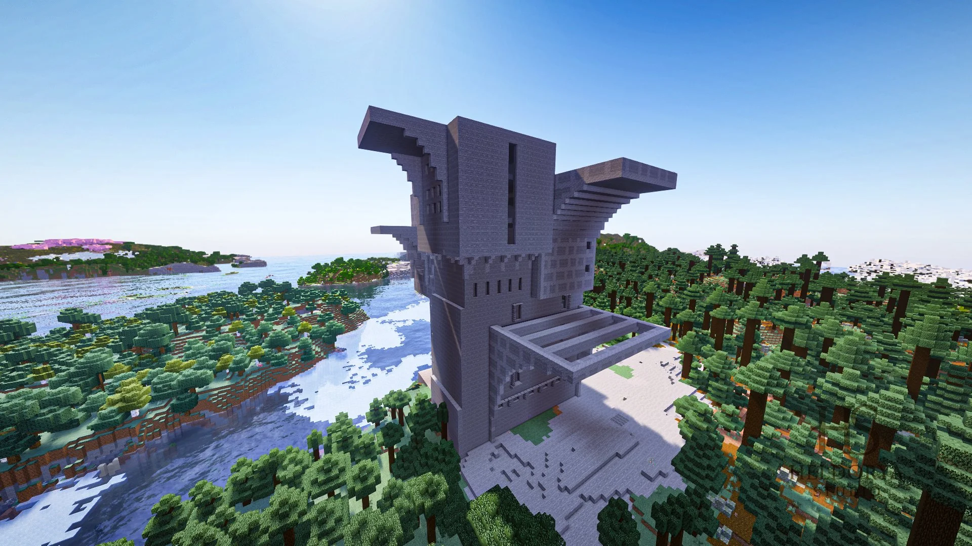 Brutalist Sky Citadel Mega Base - Schematic & Litematic - Image 4