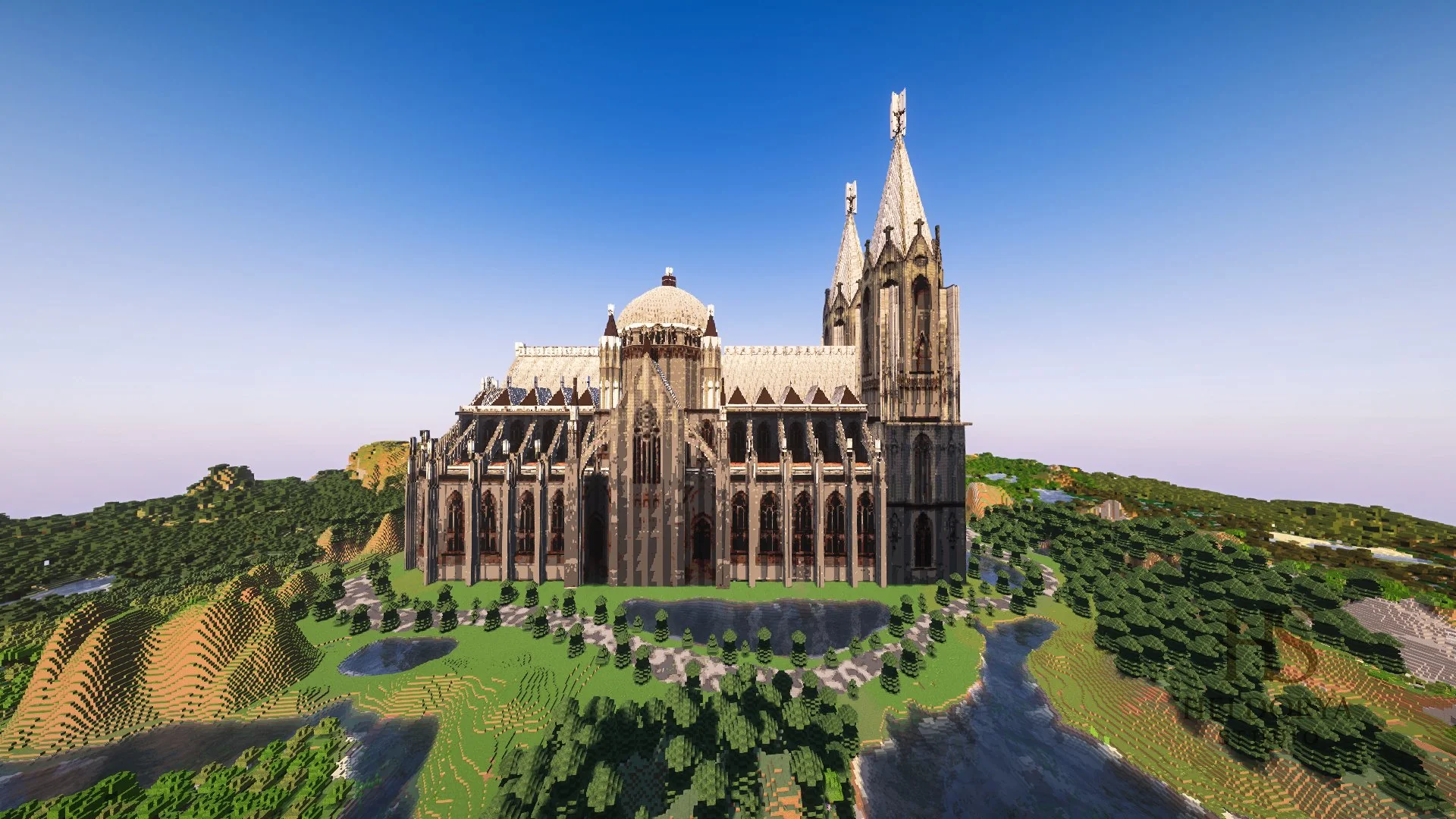 Cathedral da Sé de São Paulo Realistic Monumental Map (Java world download | Schem & Litematic) - Image 4