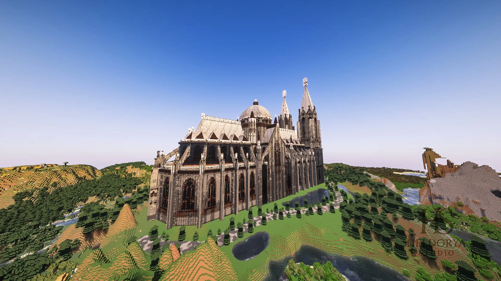 Cathedral da Sé de São Paulo Realistic Monumental Map (Java world download | Schem & Litematic) - Image 5