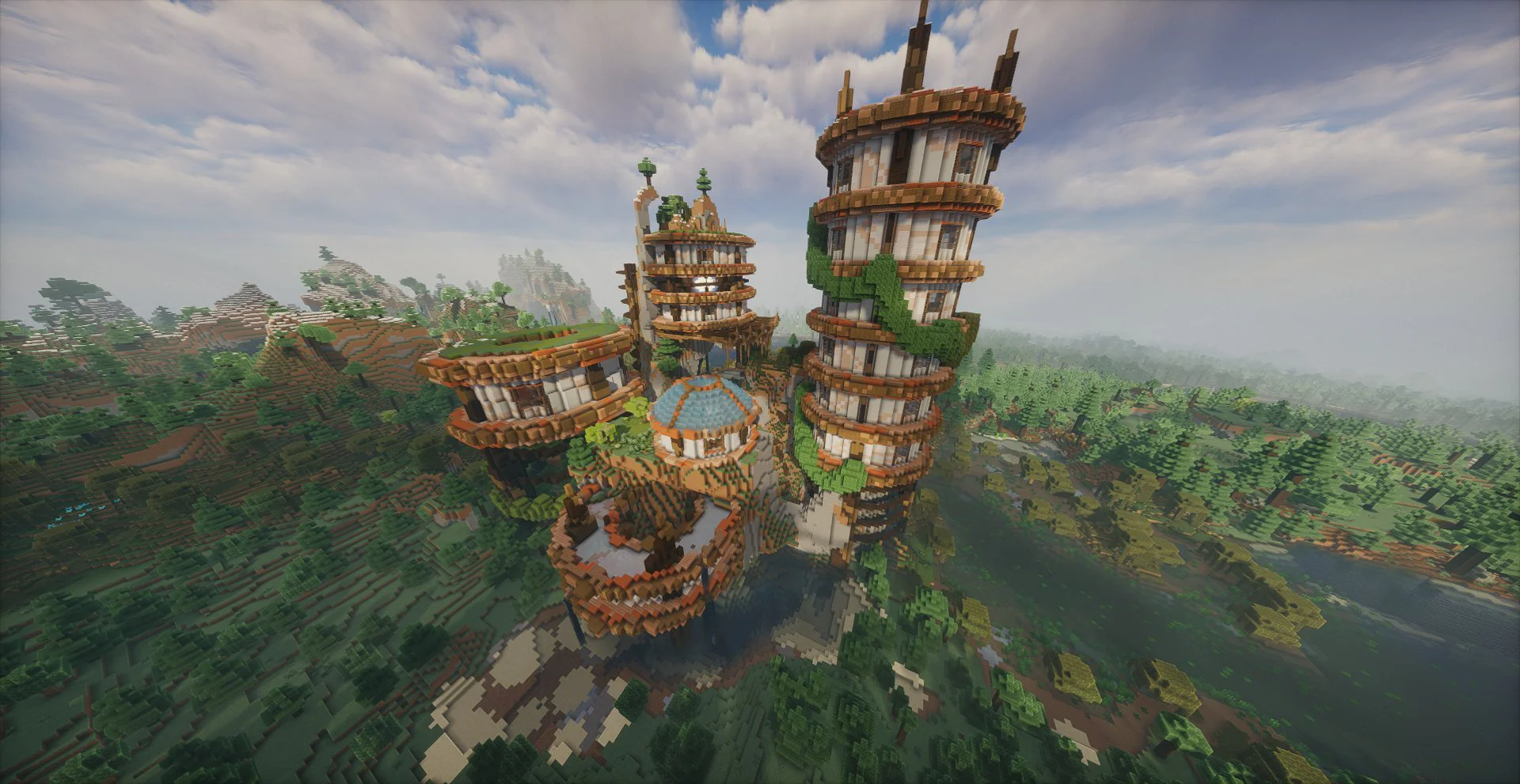 Cliffside Solar Punk towers (Building Set) - Image 11