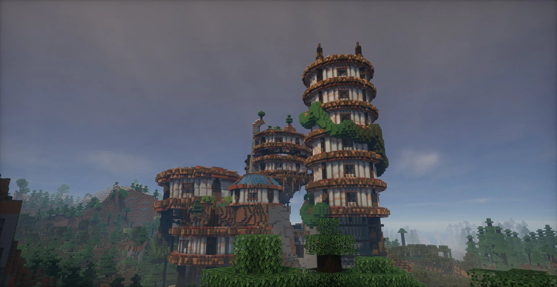 Cliffside Solar Punk towers (Building Set) - Image 15