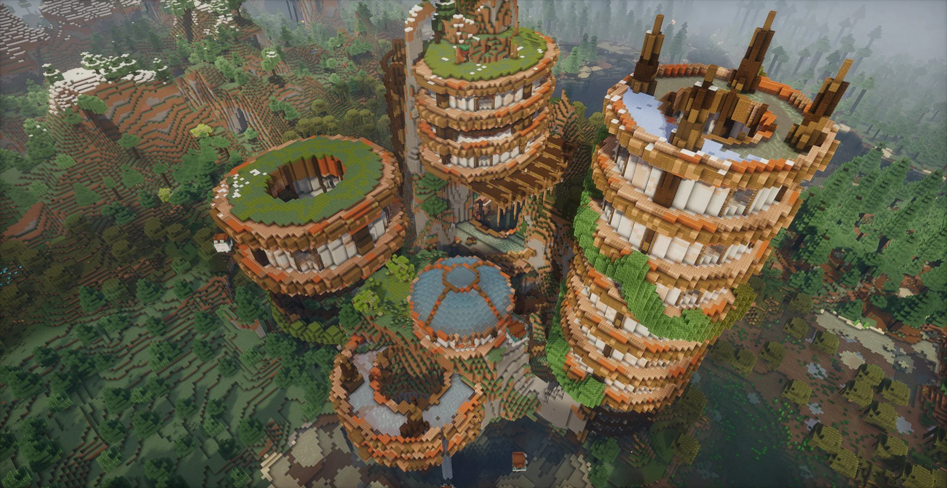 Cliffside Solar Punk towers (Building Set) - Image 5