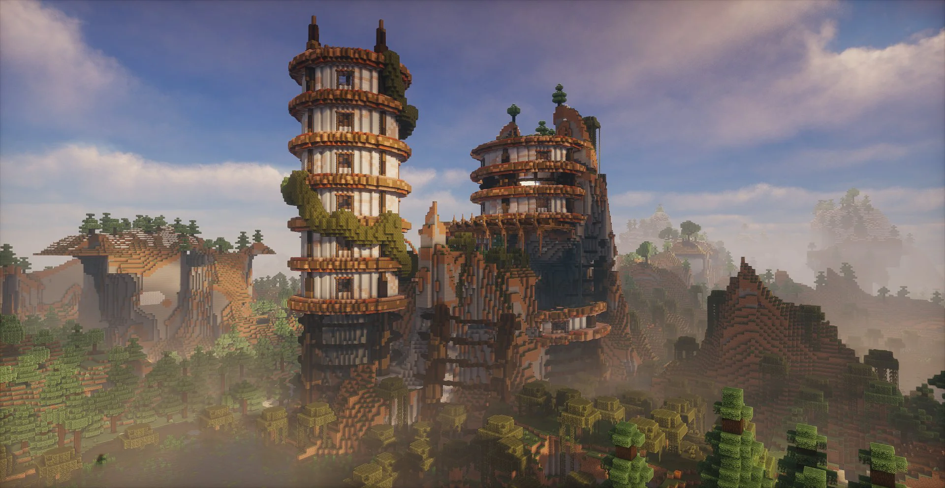 Cliffside Solar Punk towers (Building Set) - Image 9