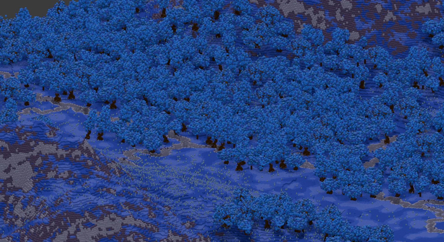 Custom Blue Fantasy Map 500x500 Blocks - Image 2