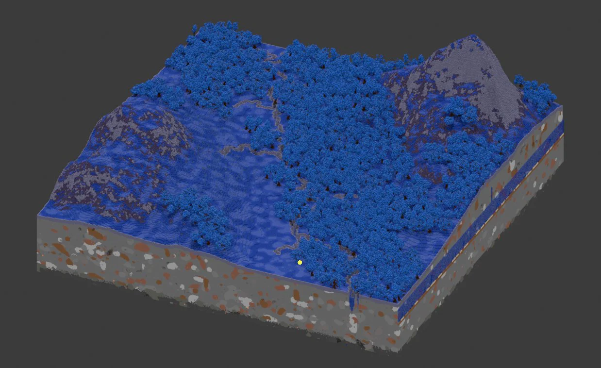 Custom Blue Fantasy Map 500x500 Blocks - Image 4