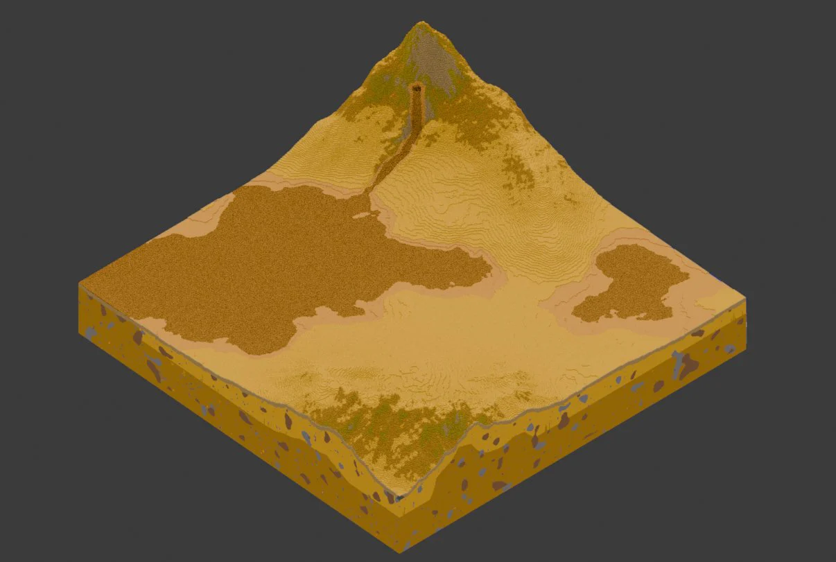 Custom Honey World Map 500x500 Blocks - Image 2