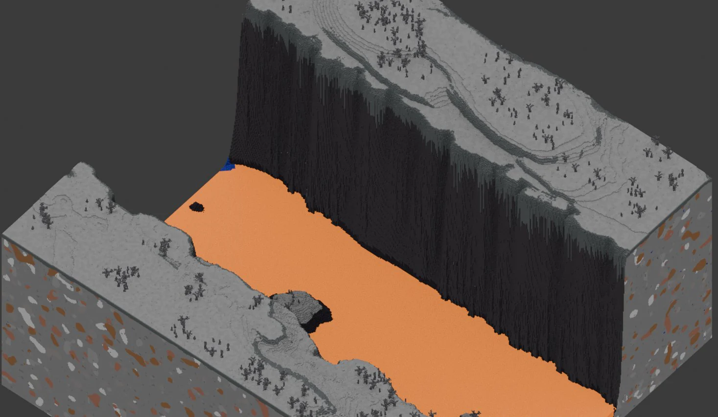 Custom Lava River and Cliffs map - Image 4