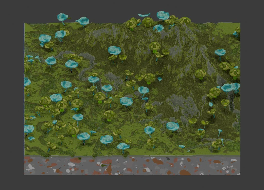 Custom Radioactive World Map 500x500 Blocks - Image 4