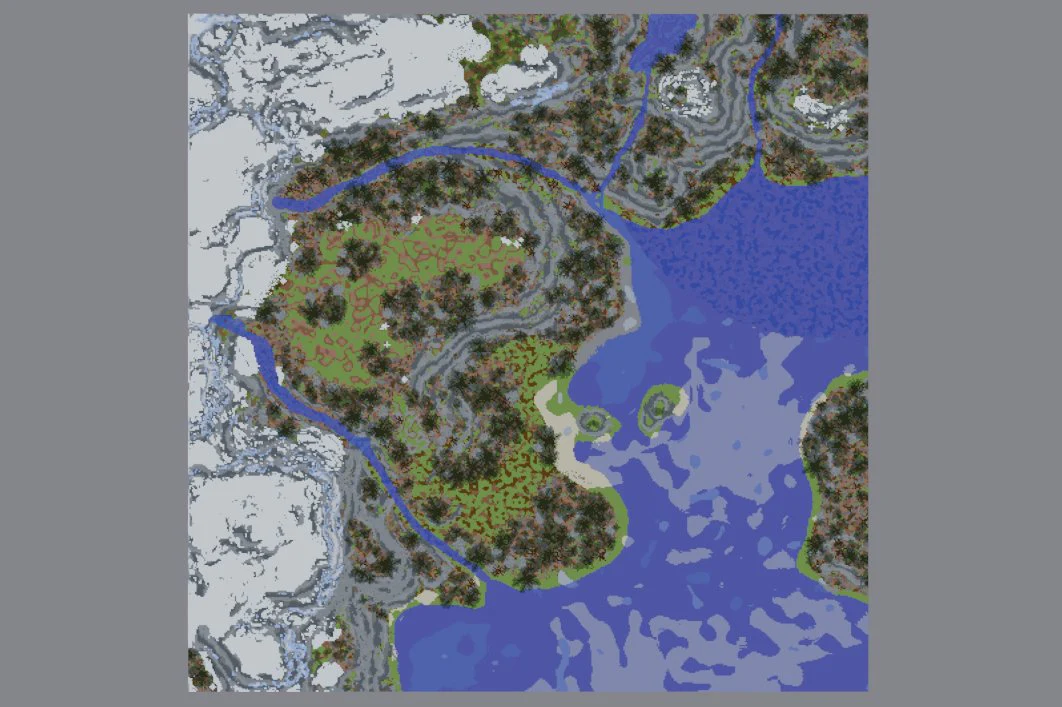 Custom Survival Mountain Taiga Map - Image 2