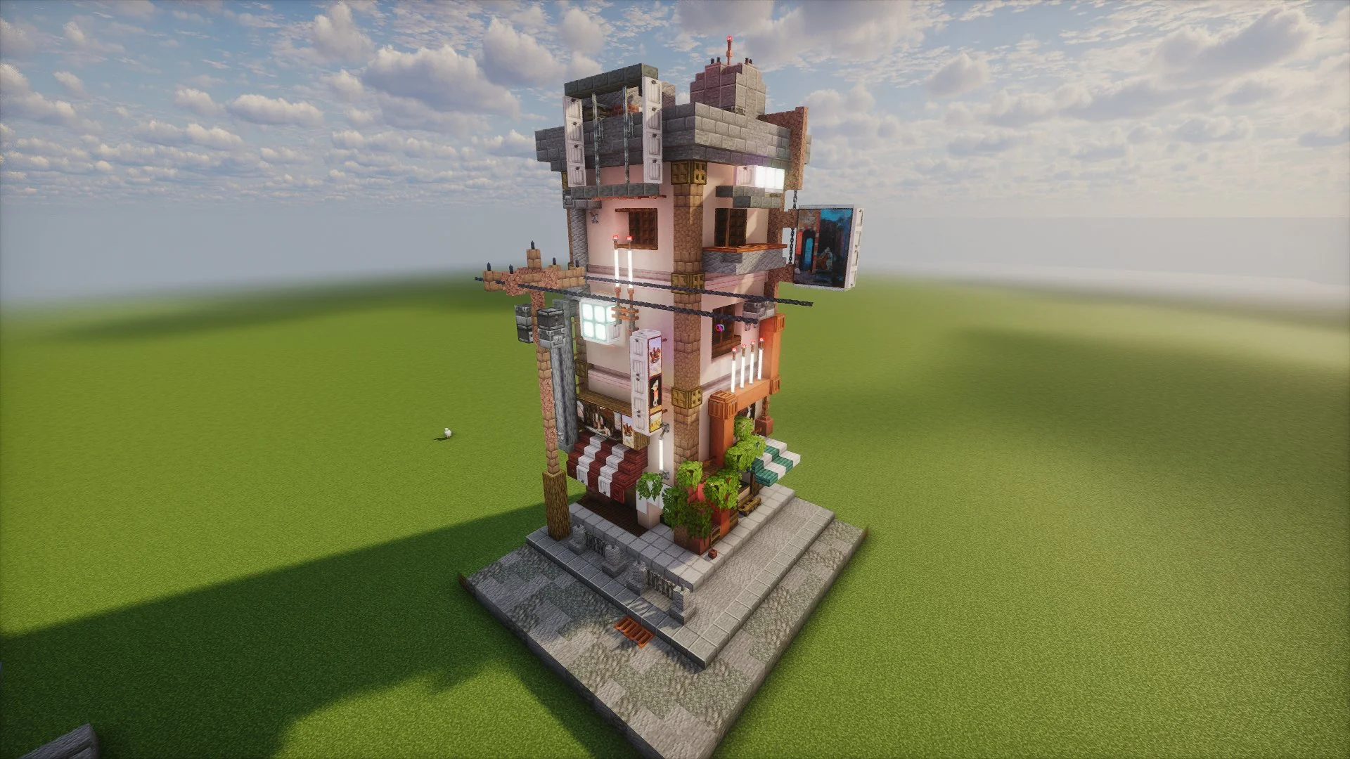 Cyberpunk Corner Building - Image 4