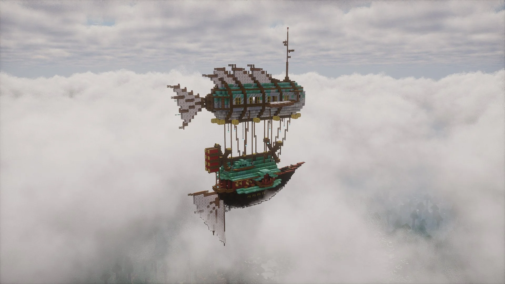 Fantasy Steampunk Airship - Image 3