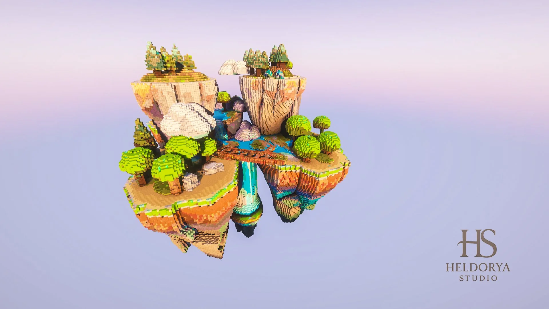 Floating Archipelago Island - Fantasy - Sky Block
