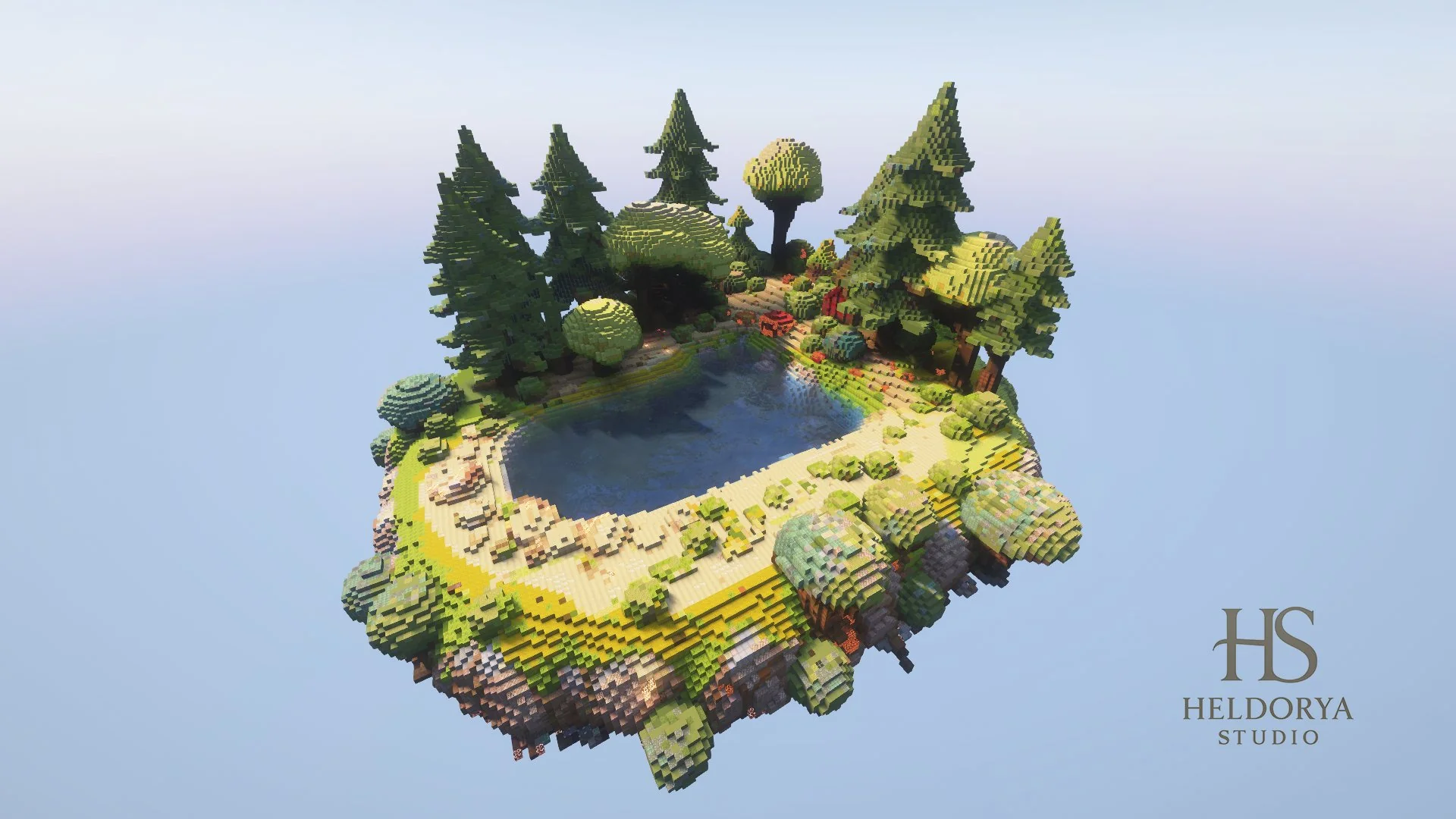 Floating Natural Island - Sky Island - Terrain Map - Image 2