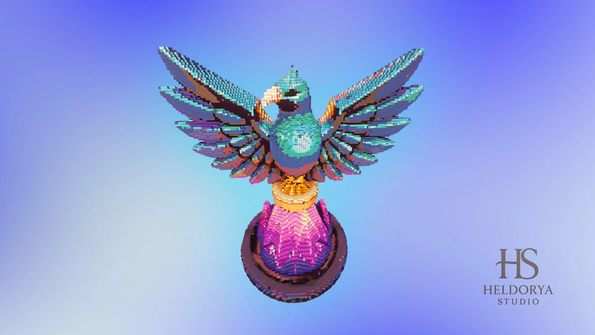 Futuristic Statue - Bird - Image 3