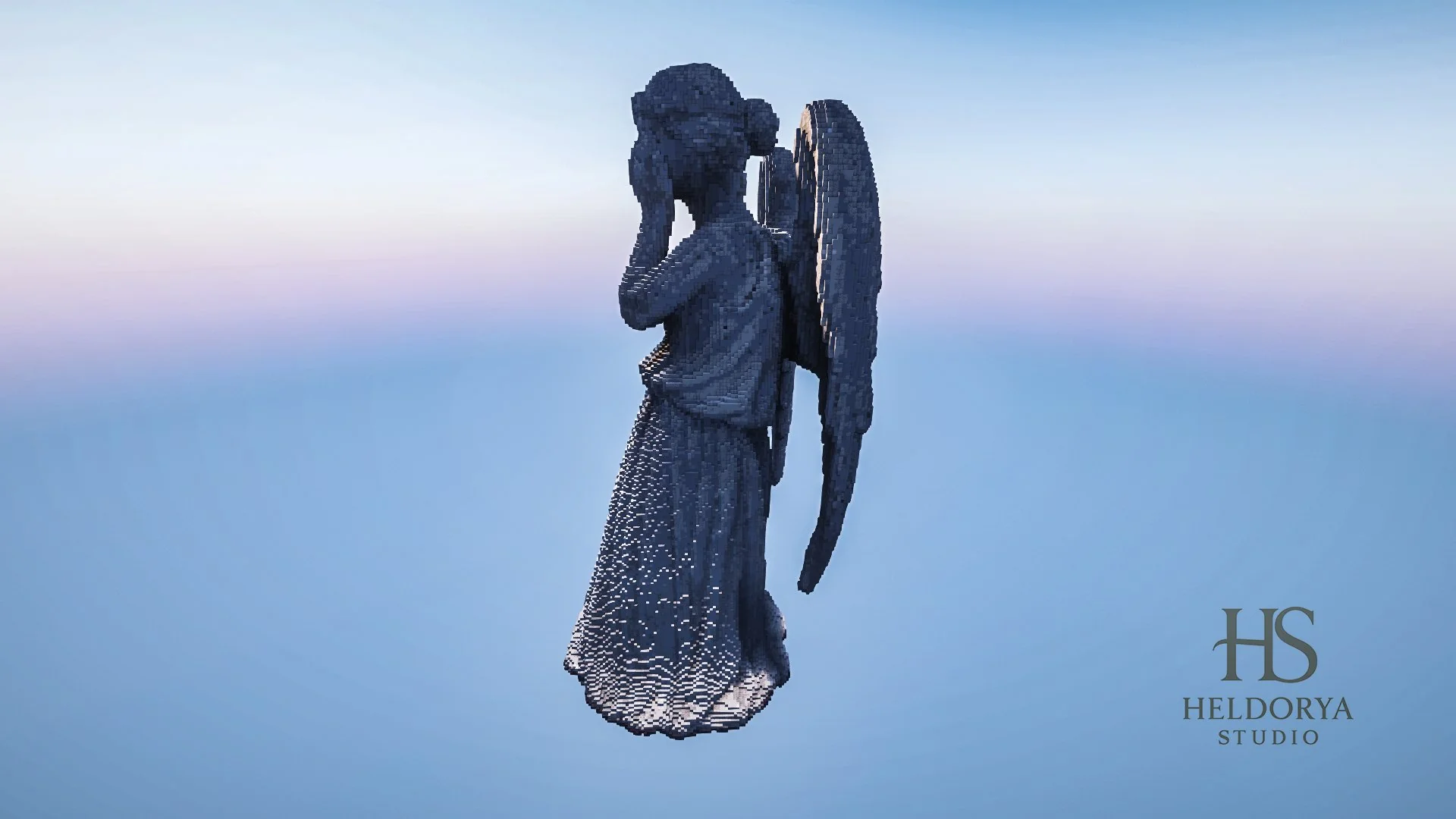 Giant Crying weeping Angel Memorial Statue - Image 3