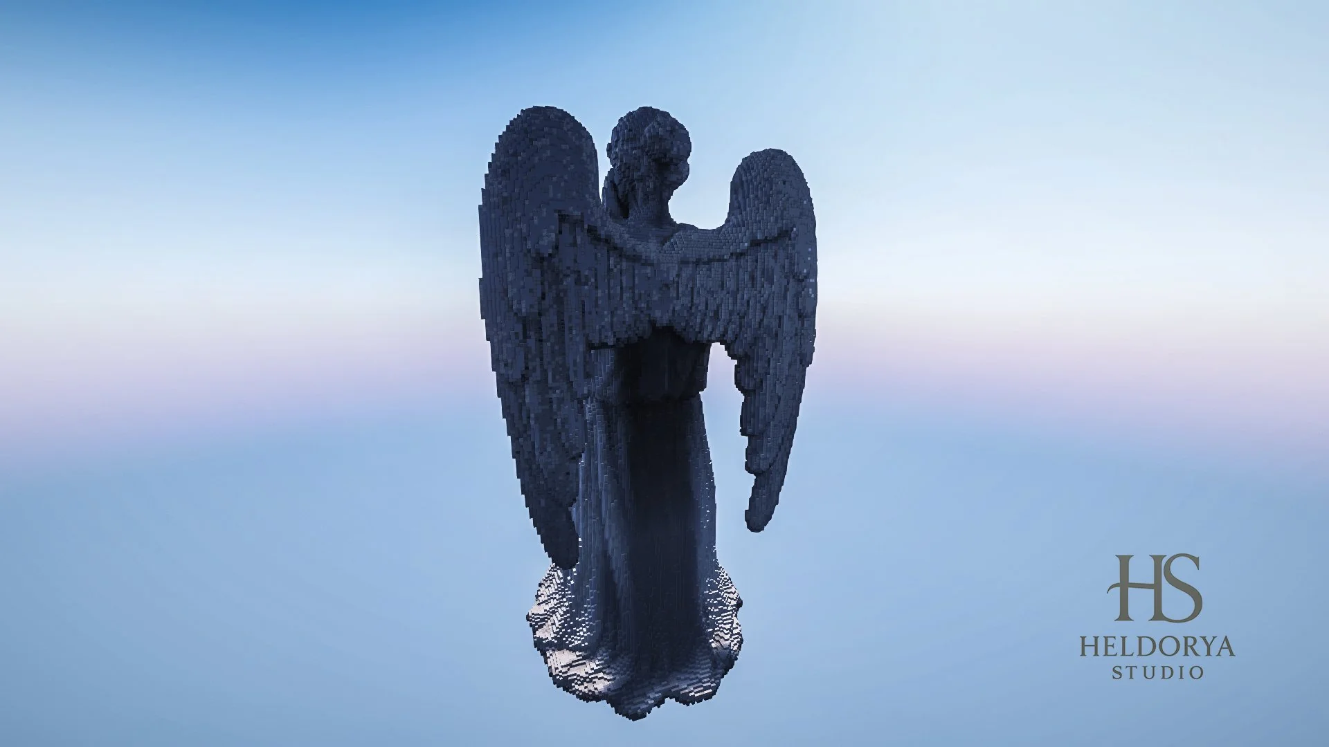 Giant Crying weeping Angel Memorial Statue - Image 4