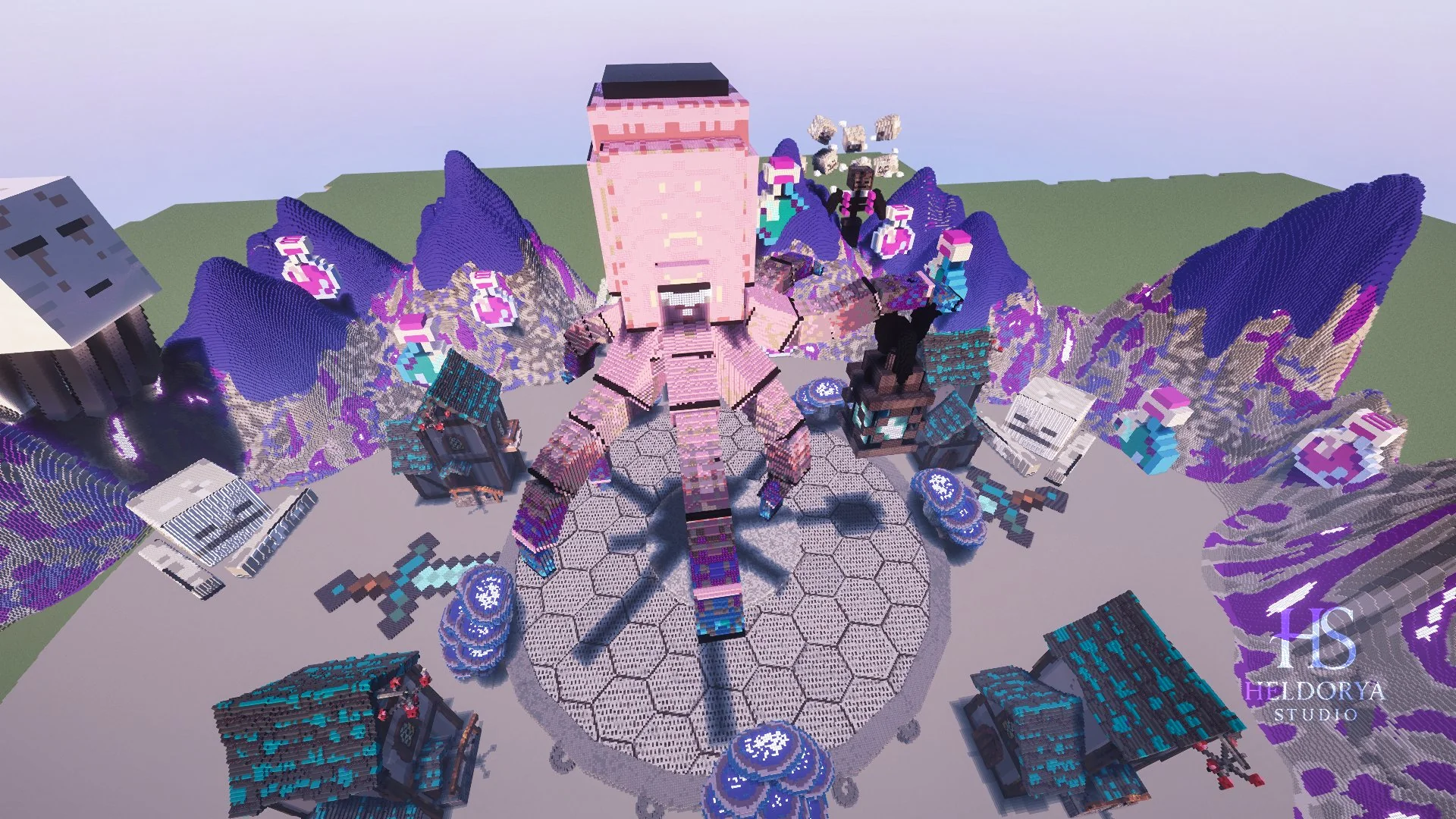 Giant Octopus Purple Monument Arena - Image 4