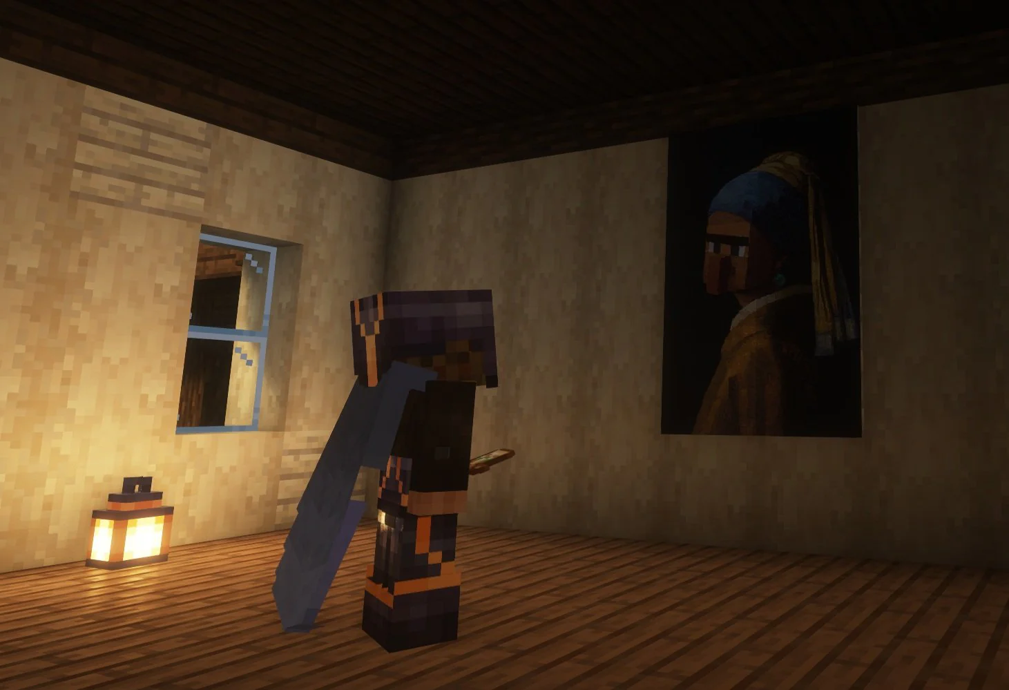 Girl with the Enderpearl Earring (Vermeer parody) - Image 3