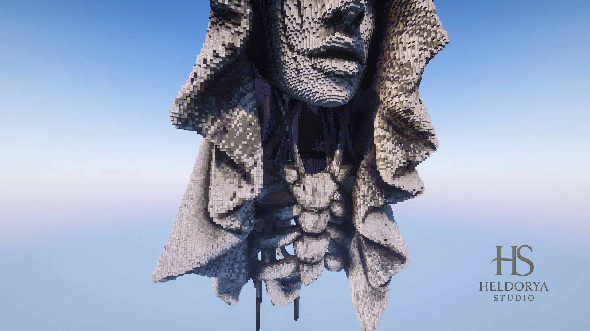 Gothic Fallen Angel Statue | Giant Fallen Angel | Ultra-Detailed Gothic Monument for Minecraft - Image 4