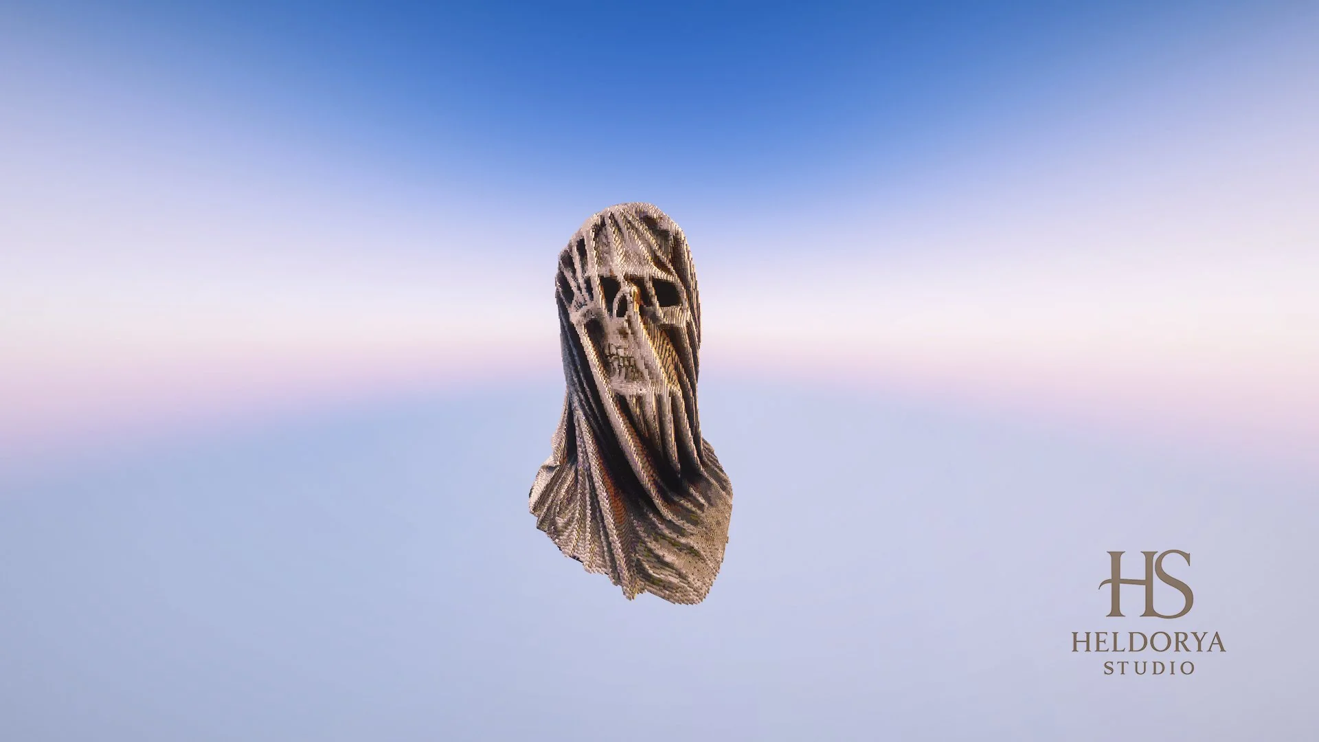 Gothic Veil Death Statue | Giant | Ultra-Detailed Gothic Monument for Minecraft - Image 3