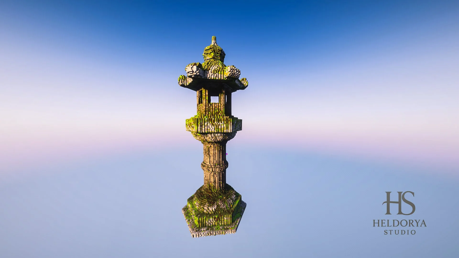 Japanese Toro Old Lantern | Monument | Statue | Memorial | Big | (schem & litematic) - Image 2