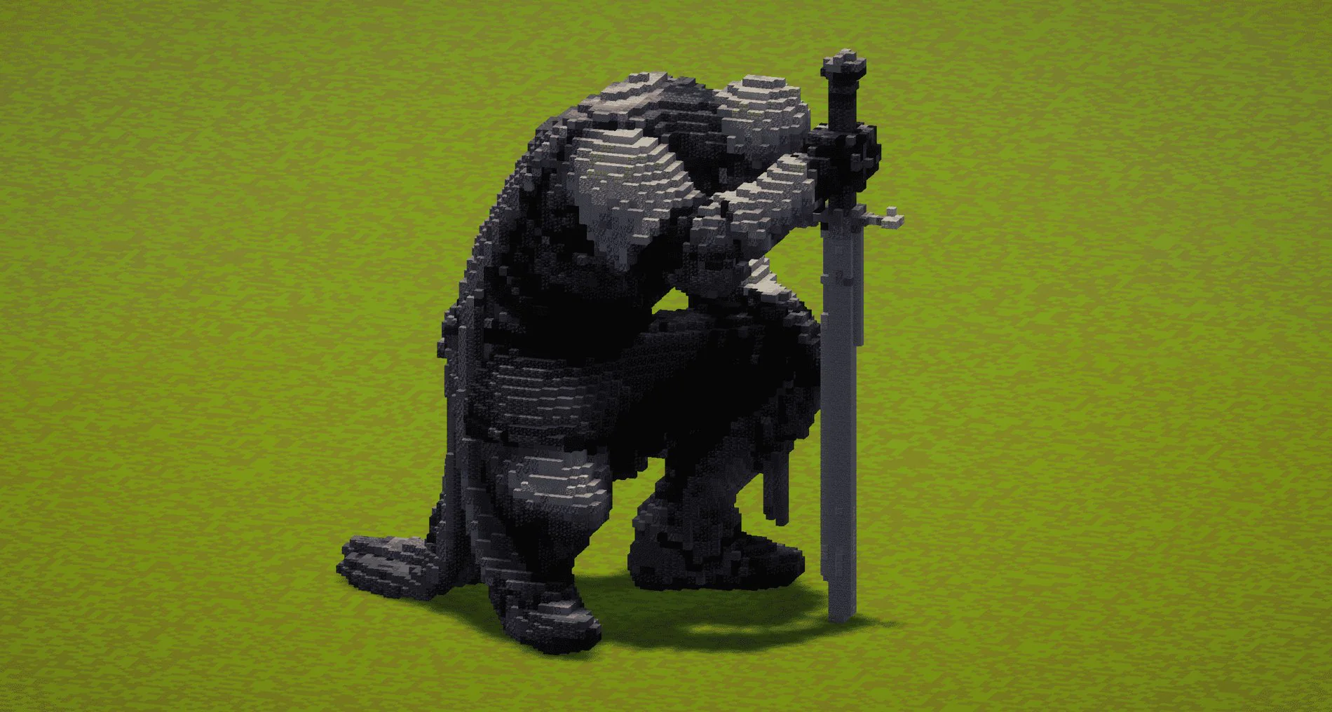 Kneeling Knight statue - Image 3