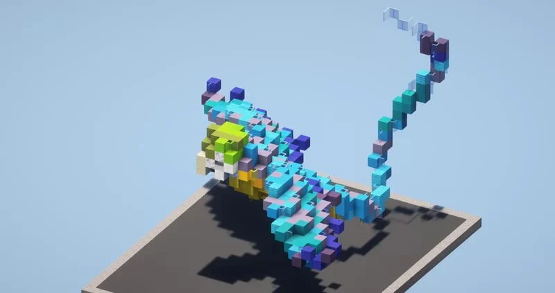 Light Blue Parrot - Image 2