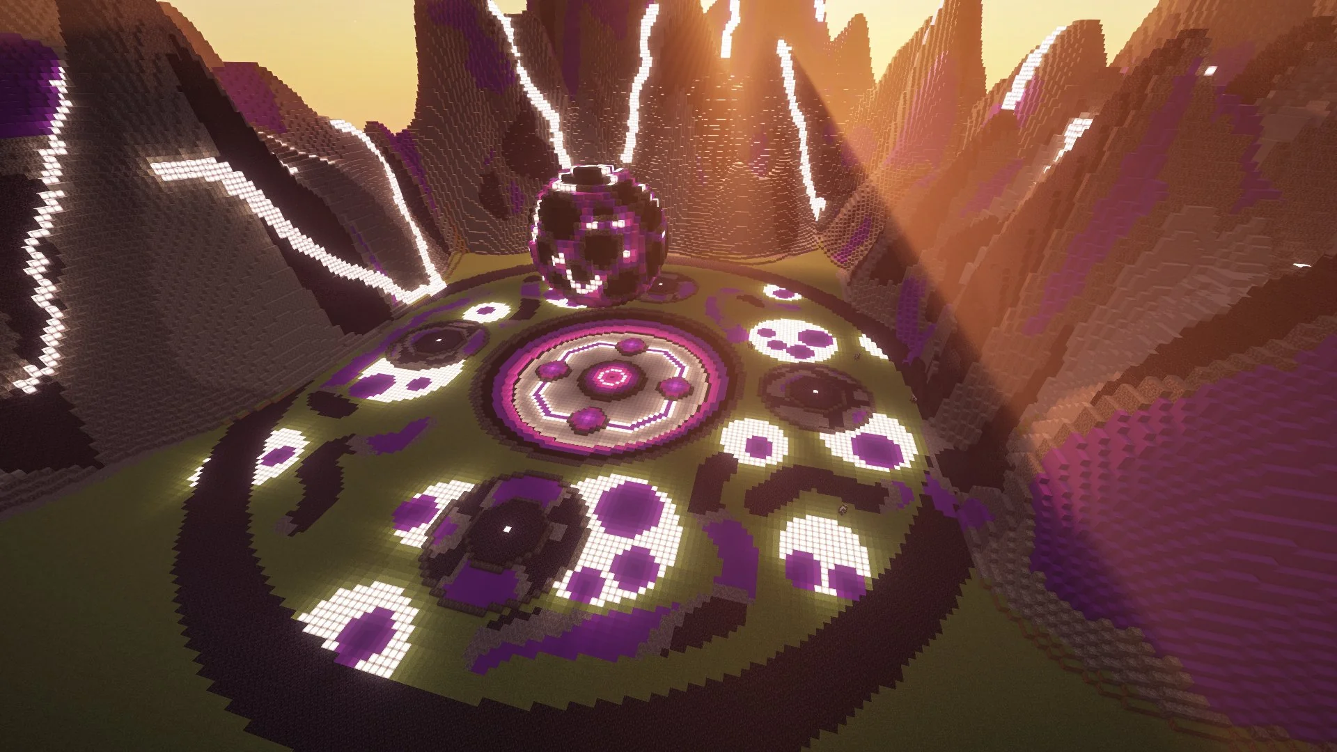 Massive Purple Themed Spawn Hib/ Lobby / Arena / Games Fully Map - Image 4