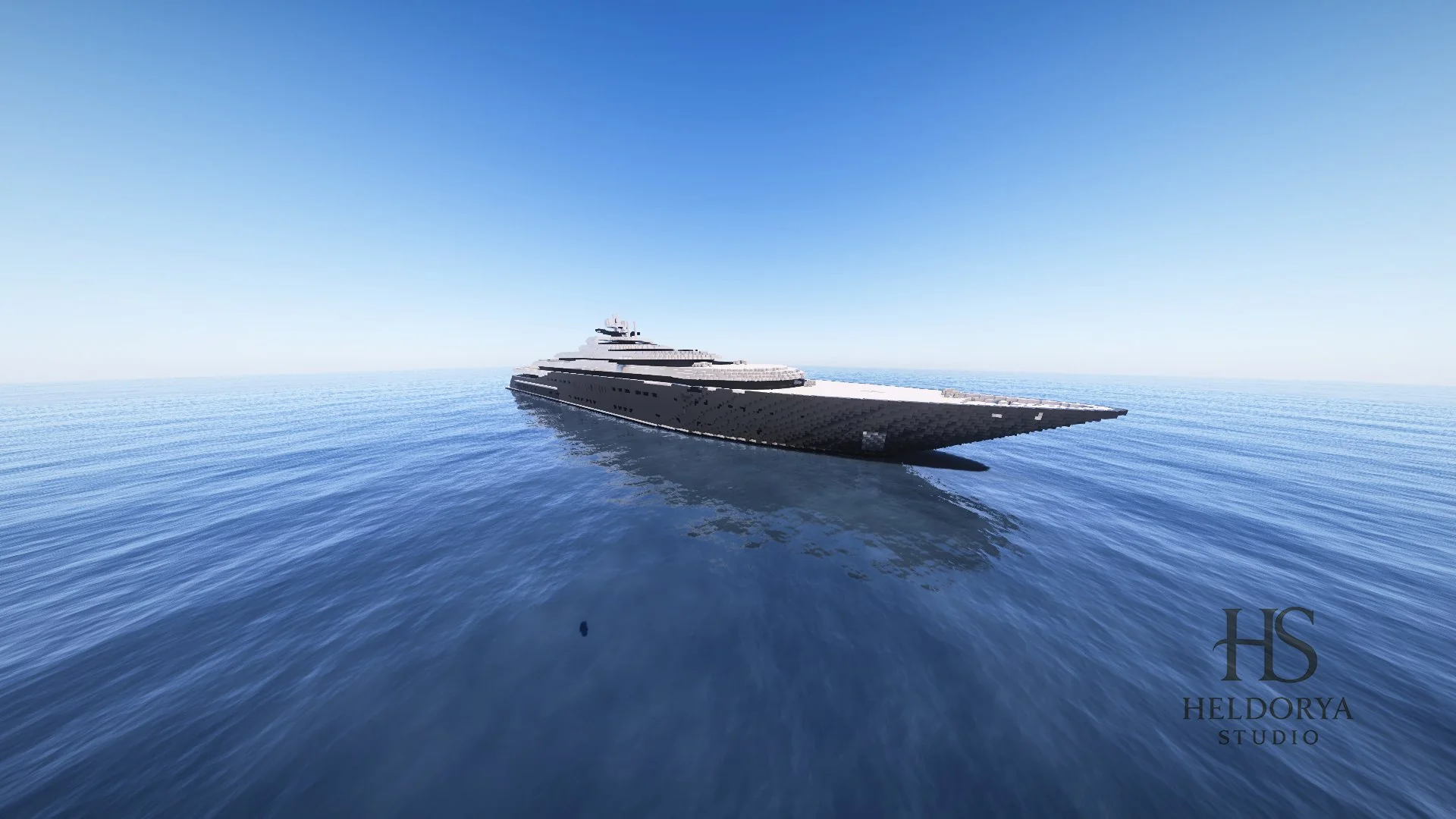 Mega Yacht - Detailed - Realistic