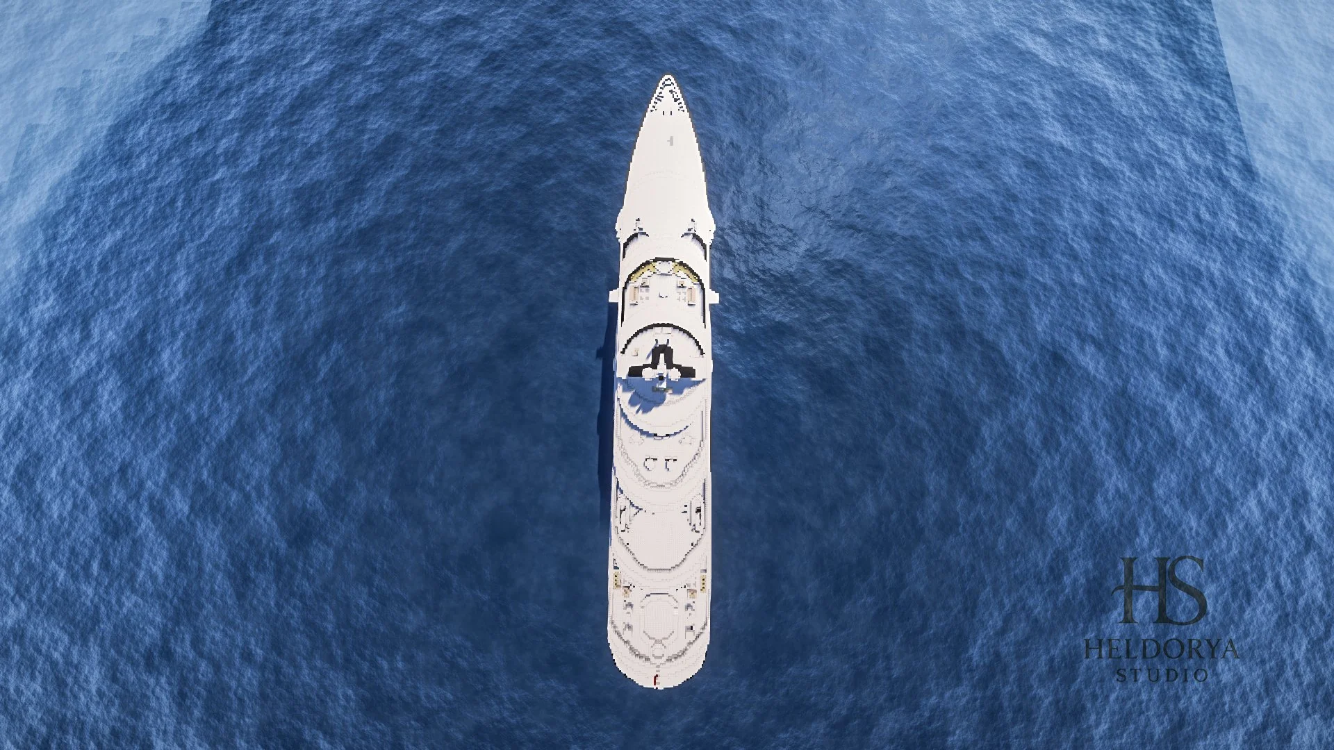 Mega Yacht - Detailed - Realistic - Image 4