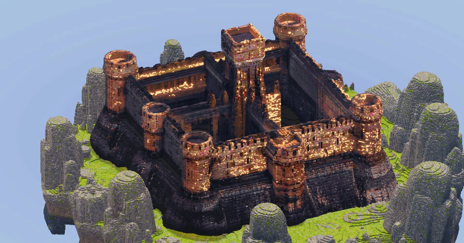 Minecraft Mountain Castle - Image 3