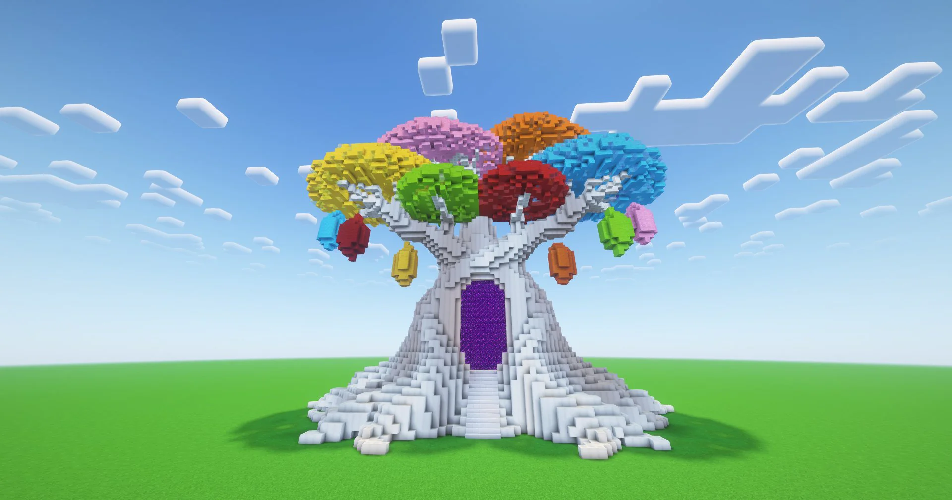 Minecraft Rainbow Bonsai Nether Portal - Image 4