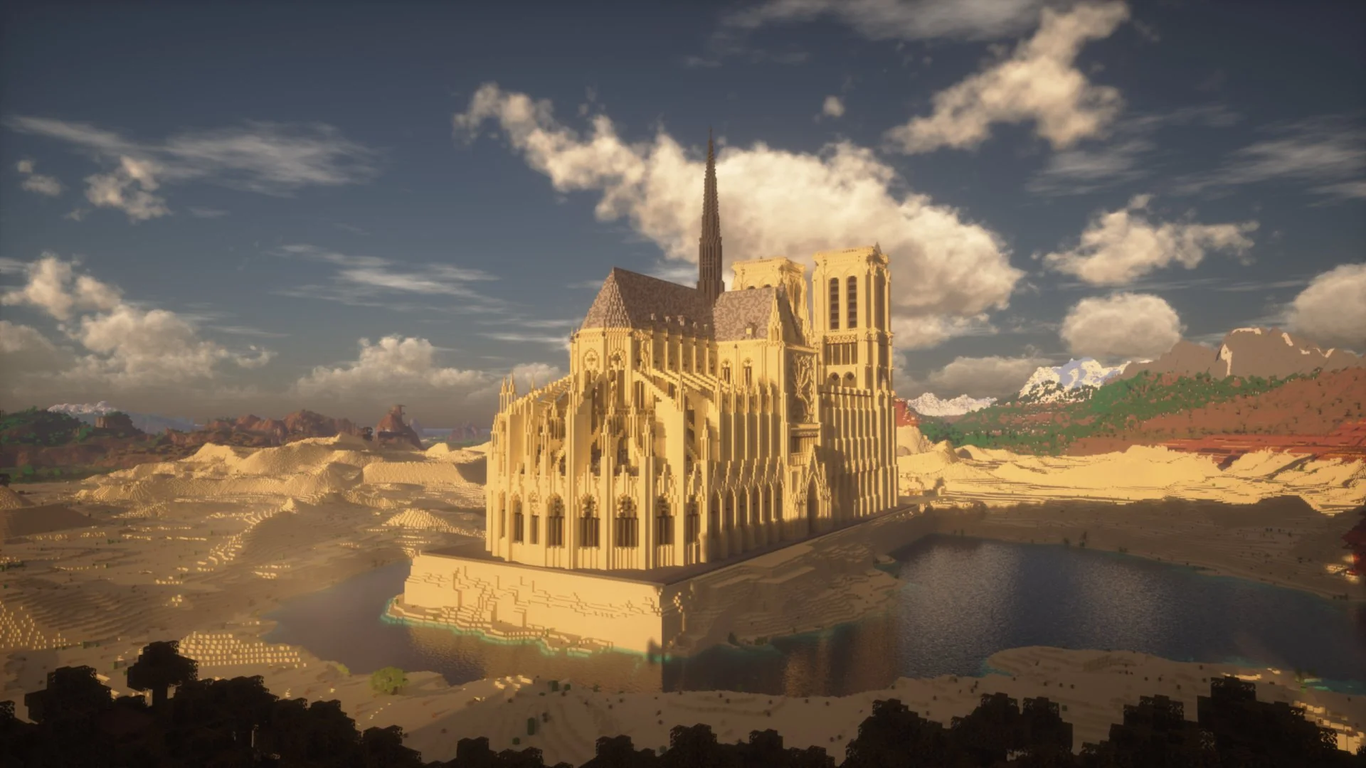Notre-Dame de Paris Schematic | Survival Buildable | Stone Base - Image 8