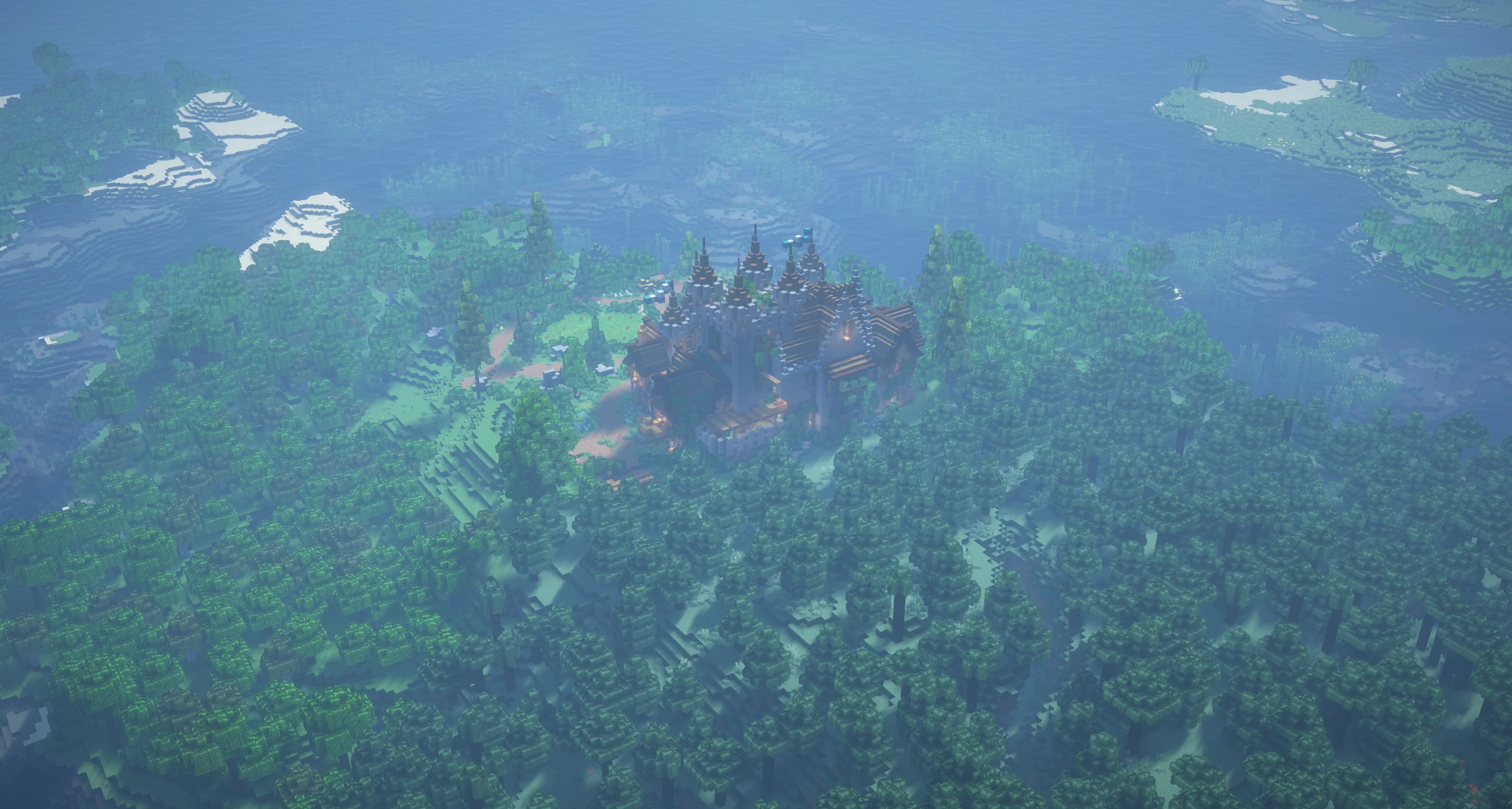 Overgrown Survival Castle with Full Interior - Image 4
