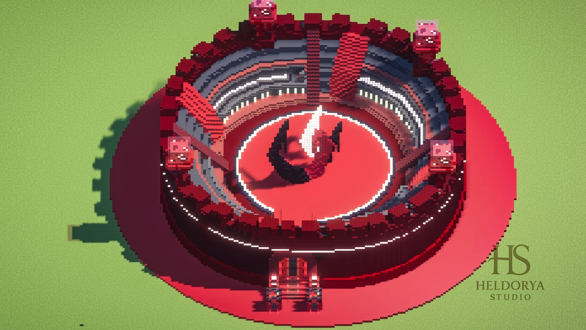 PvP Circular Arena - Spawn _ Crimson/Dark Themed - Image 2
