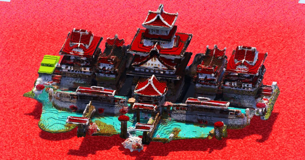 Red Japanese Castle - Image 2