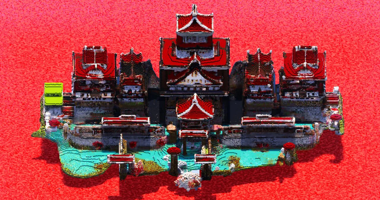 Red Japanese Castle - Image 3