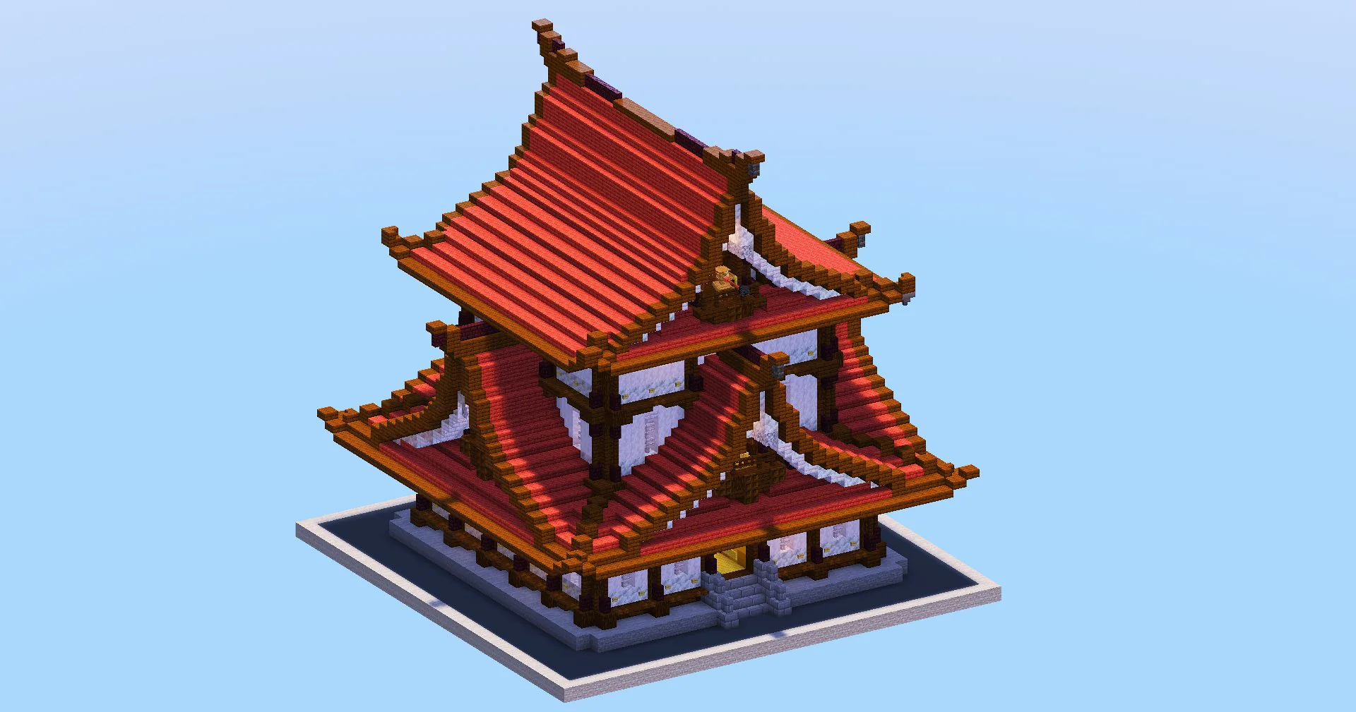 Red Japanese Temple - Image 2